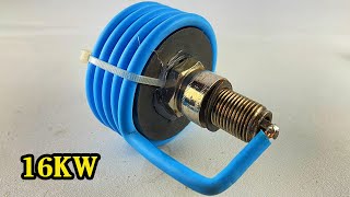I Create 16KW  Electricity With Big Magnet & Big Spark Plug Free Energy #technology #engineering