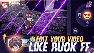 Edit Your Montage With Next Level Effects Like @RUOK1 | Ruok FF Montage Editing Tutorial