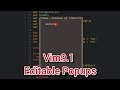Adding word delete feature in our editable popup(vim9.1) #coding #programming #vim #neovim