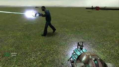 Messing around with my friend.