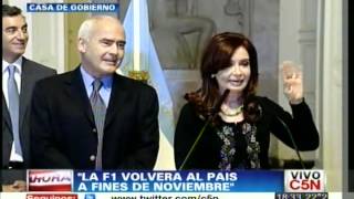 C5N - POLITICA: CRISTINA KIRCHNER RECIBE A LOS PILOTOS DEL DAKAR
