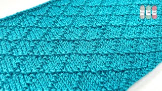 How to Knit Diamond Brocade Stitch