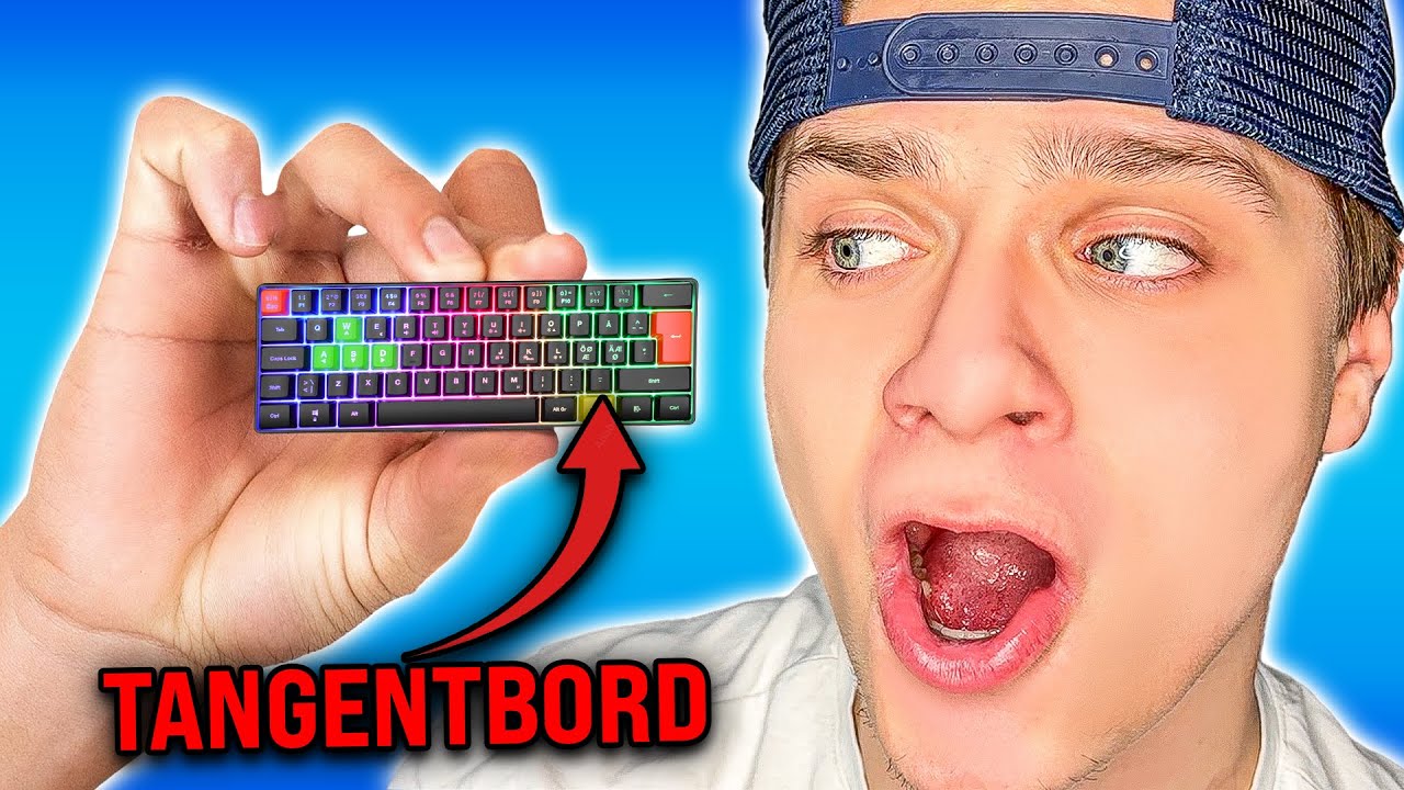 Jag spelade Fortnite på världens MINSTA tangentbord