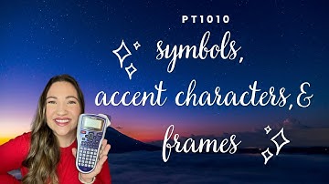 Brother PT1010 - Label like a pro using Symbols, Accented Characters and Frames!