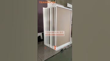 Large tile push & pull-out display rack