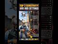 Top 3 Pro Settings 2026 🎯💀 | One Tap Headshot Sensitivity + HUD ⚡