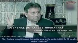 Pakistan India Military StandOff 2002 (Untold Story) By Pervaiz Musharraf [RARE VIDEO]