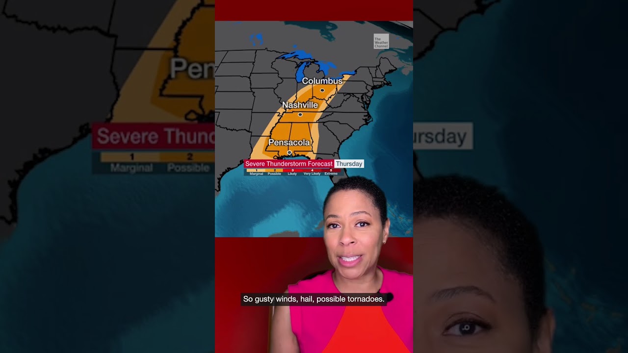 Severe storms ahead for Feb. 15 and 16 - here’s what you need to know | #shorts #subscribe