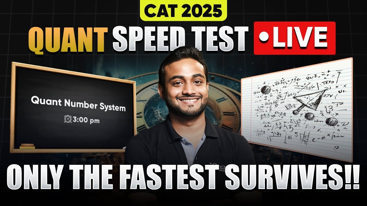 CAT Quants Number System Speed Test | Only the Fastest Will Survive ...