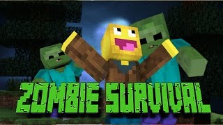 Minecraft ZOMBIE SURVIVAL! MY ALIEN FRIEND! (Minecraft Minigame) screenshot 5