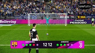 PES 2020 Penalty Shootout - BARCELONA VS JUVENTUS - Messi vs Ronaldo