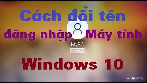 cách đổi tên đăng nhập máy tính