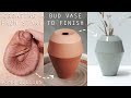 Creating a Handmade Pottery Bud Vase From Start to Finish — ASMR Edition