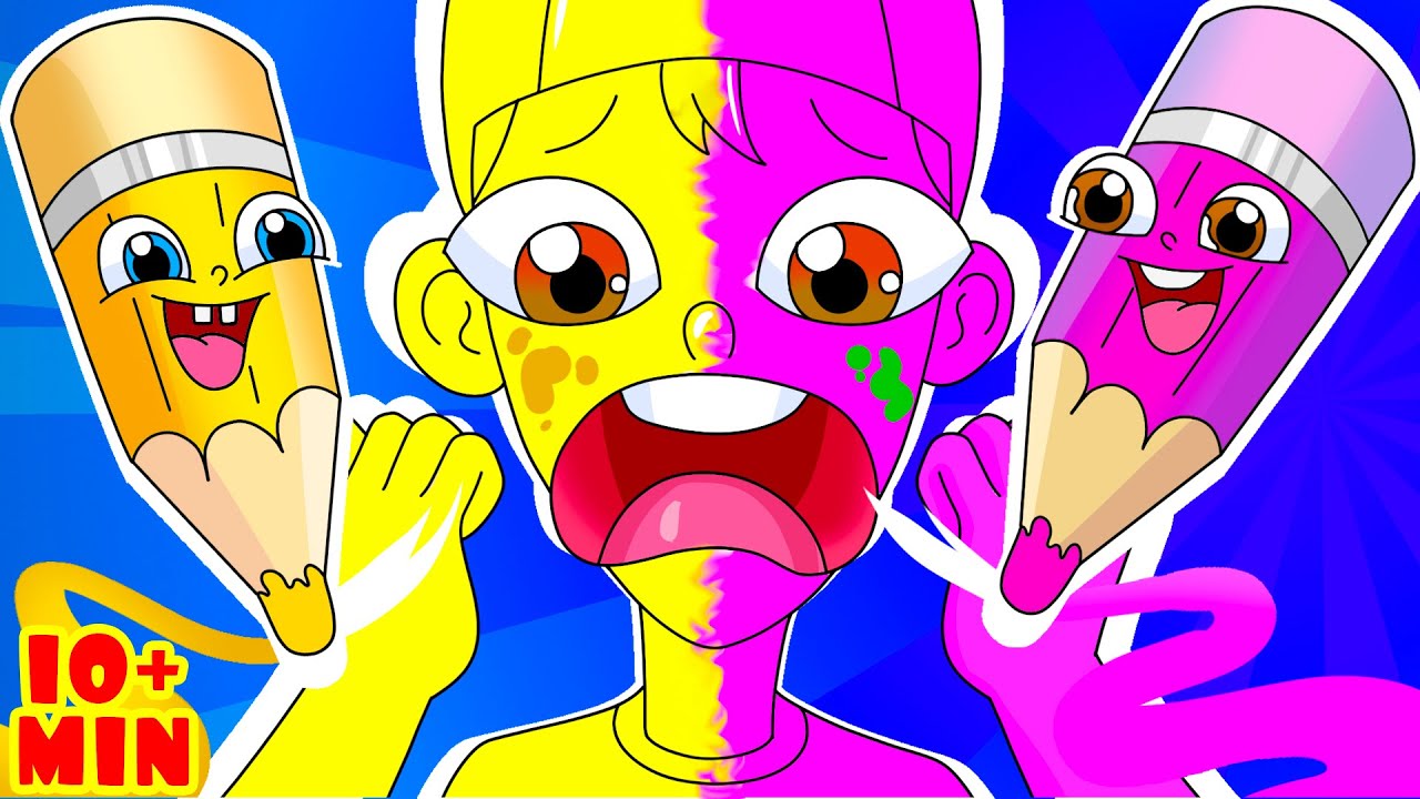 Funny Drawing Pencils Song + More Nursery Rhymes and Kids Songs YouTube