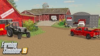 PURCHASED A FORECLOSED FARM CHEAP ($100,000) (ROLEPLAY) FARMING SIMULATOR 19