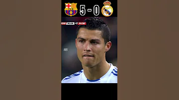 Barcelona Slaughtered Real Madrid 5-0 La Liga 2011 #football #youtube #shorts