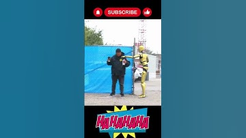 Hilarious AI Robot Pranks Police Officer With Invisible Pie | Guess The Reaction? #shorts