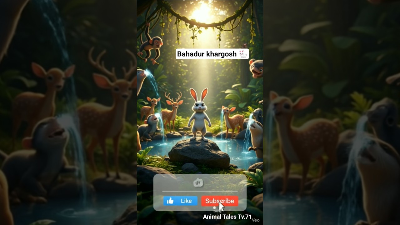Bahadur Khargosh Aur Sunehri Dolphin#shorts#animaltales#shortvideo