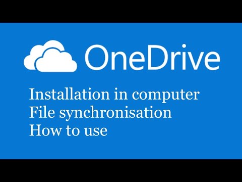How to install and use OneDrive in computer and mobile | One drive ...