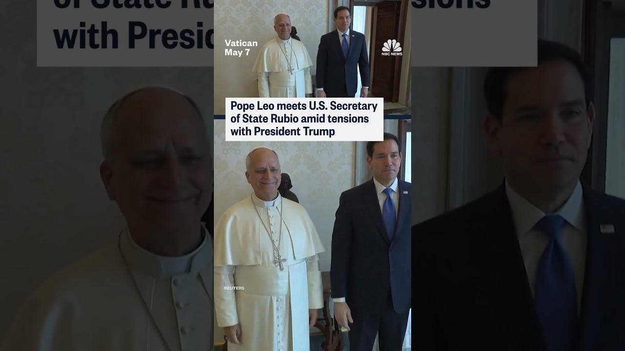 Pope Leo meets U.S. Secretary of State Marco Rubio amid tensions with President Trump