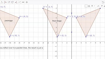 Geogebra:  How to Create Compositions of Transformations