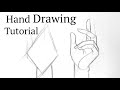 How to draw handhands for beginners hand drawing basics easy step by step tutorial with pencil