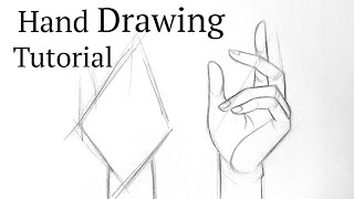 How to draw hand/hands for beginners Hand drawing basics easy step by step tutorial with pencil.