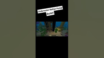 Underwater Nether Portal Build!! #short