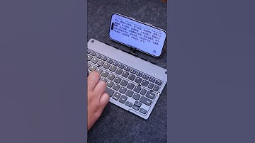 This foldable keyboard instantly transforms your phone or tablet into a computer