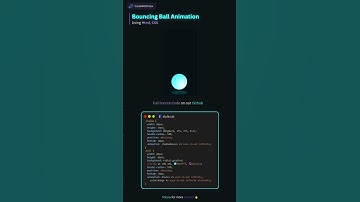 Bouncing Ball Animation #html #css #javascript #shorts #coding #viral #trending #frontend