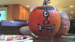 Pumpkin Paints Itself (A Stop Motion Animation)