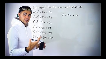 Grade 10 Math (Ontario, MPM2D) - Factoring by Decomposition Part 1