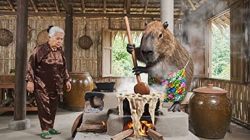 Capybara - người đầu bếp bất đắc dĩ. #capybaracooking