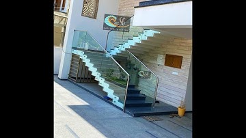 SG Glass Railings. Staircase Glass railing Design