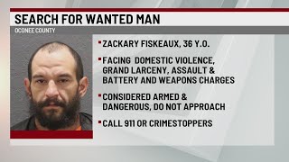 Oconee Co. man wanted for domestic violence, more
