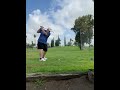 Pops on the 16th hole at colton golf course with a great shot