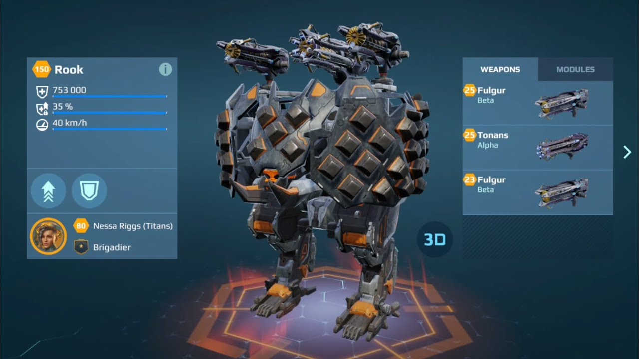 BEST TITAN ASSASSIN? ROOK WITH FULGUR AND TONANS! (War Robots) - YouTube