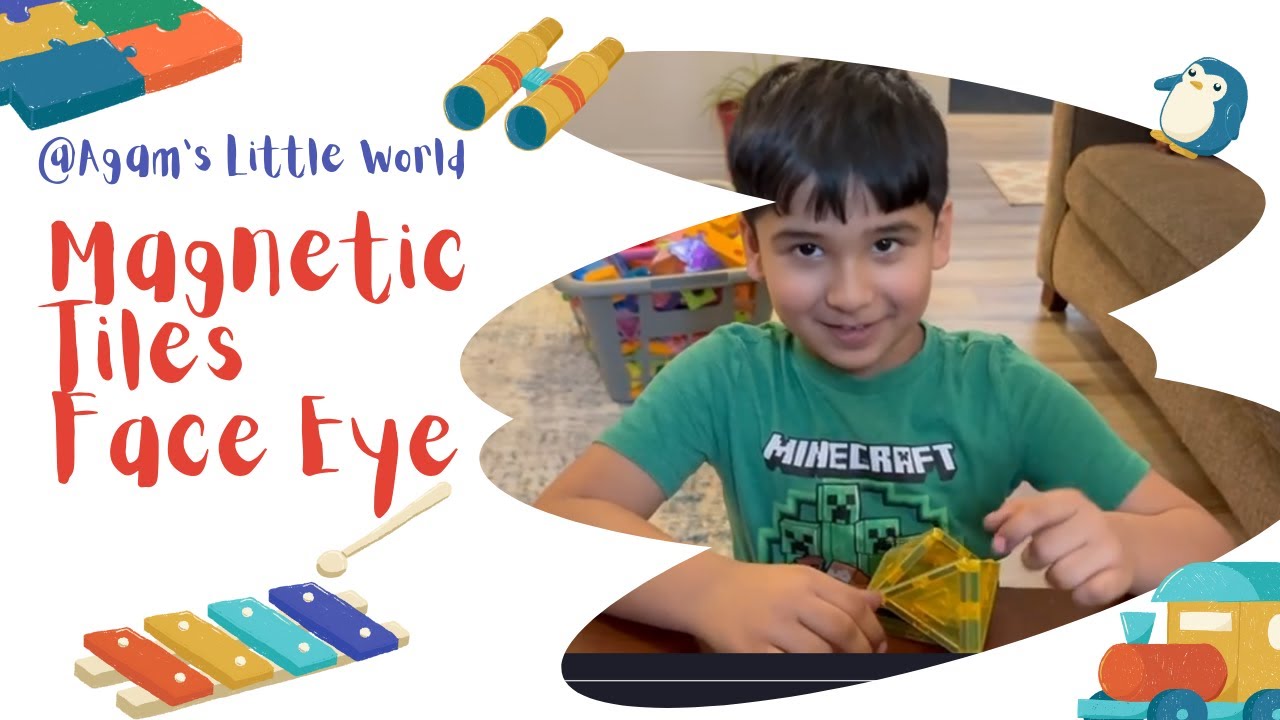 Magnetic Tiles Toy Build | Movable Face with Eyes – Creative STEM Fun