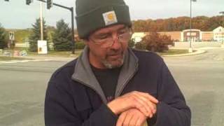 Panhandler John Stevens - Day after