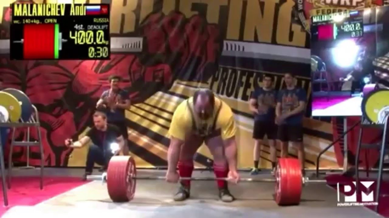 Andrey Malanichev 4th attempt with 400 kg/ 881 lbs YouTube