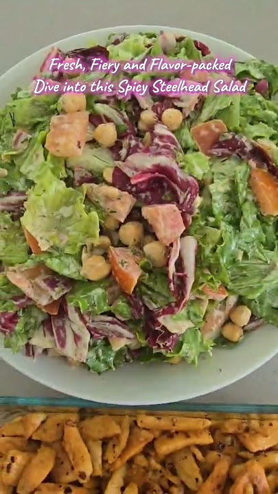 Fresh, Fiery and Flavor-packed, Dive into this Spicy Steelhead Salad #salad #proteinpacked #fresh