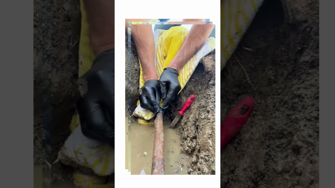 Fiberglass Wrap For Repairing A Pinhole Leak In Rusted Galvanized Pipe