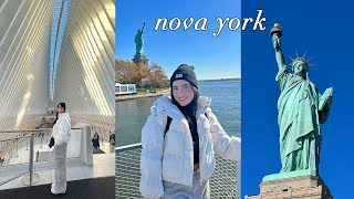 vlog em NOVA YORK: Estátua da Liberdade, Wall Street, World Trade Center &amp; mais