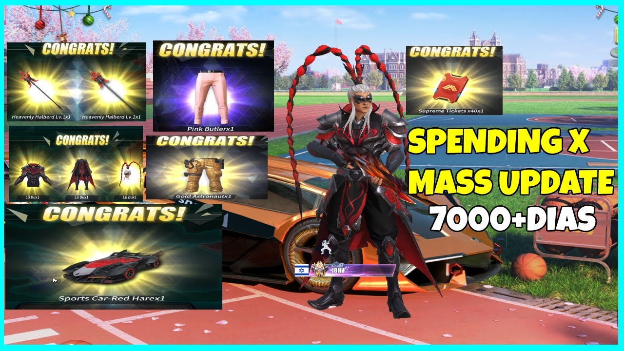 NEW UPDATE : 7000+ SPENDING DIAS! NEW SPORTS CAR RED! (ROS Xmas Event)