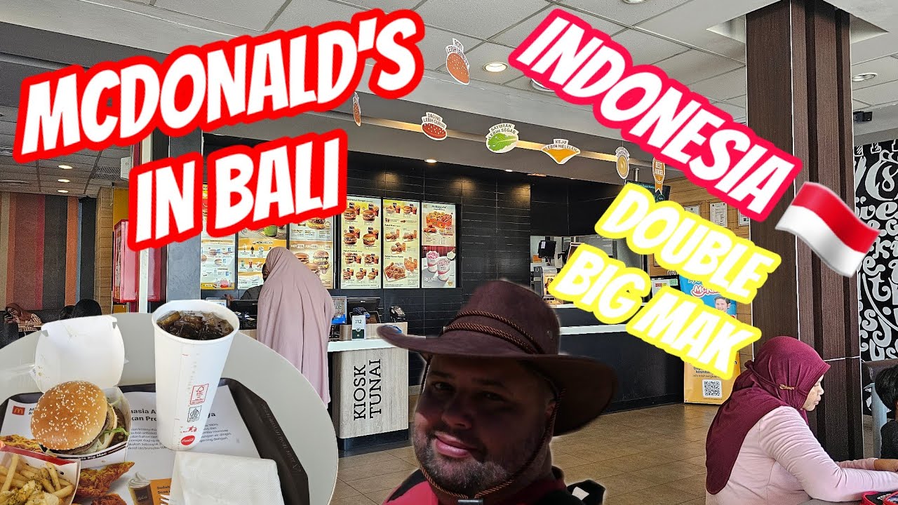 FIRST TIME TRYING MCDONALD'S IN BALI INDONESIA 🇮🇩 AND A DOUBLE BIG MAK