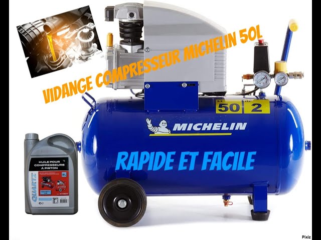 Comment entretenir son compresseur Vidanger son compresseur d'air Michelin  50l simple et rapide 