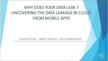 Why does your data leak ? Uncovering the data leakage from cloud in mobile apps