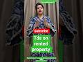 how to save tds on rented property #tds #income tax