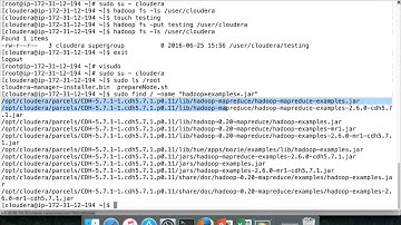 Hadoop lab - Validate HDFS and YARN+MR2