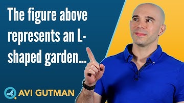 The figure above represents an L-shaped garden DS02888